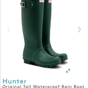 Hunter classic green original tall rain boots